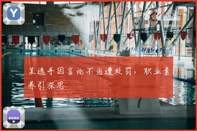 某选手因言论不当遭处罚，职业素养引深思
